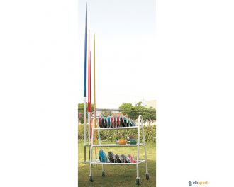 Carro para pesos, discos y jabalinas