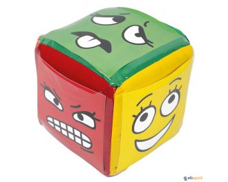 Dado motriz y tarjetas emociones