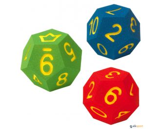 Dados de espuma con 12 caras