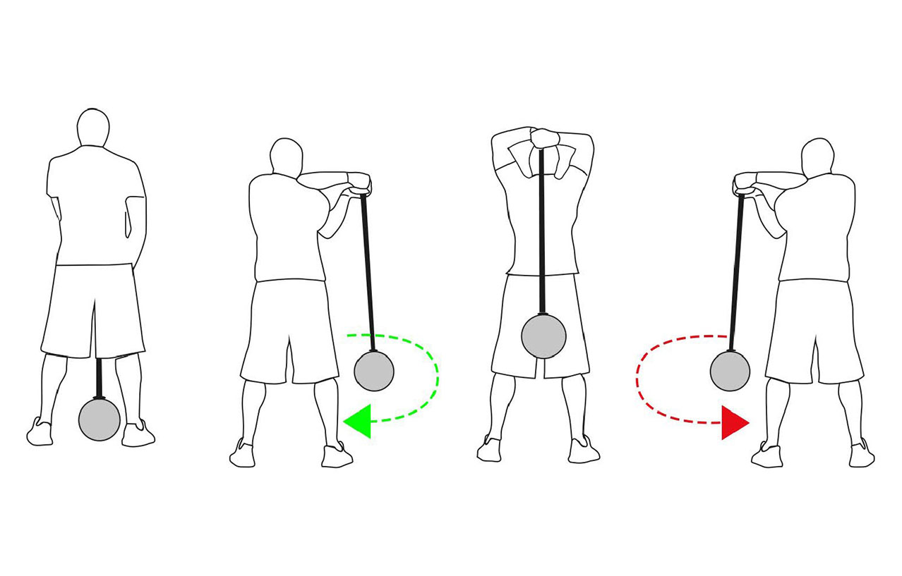 Rotación de brazos entrenamiento de Crossfit 