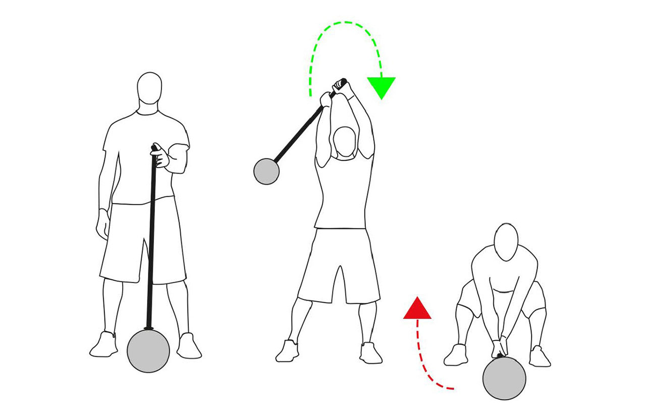 Golpear el suelo entrenamiento de Crossfit