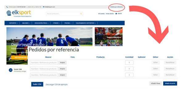 Pedido por referencia